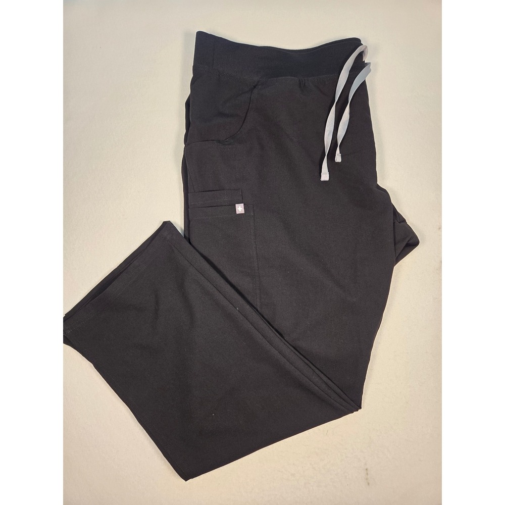 FIGS Scrub Pants Women XXL Black Excellent Technical Collection T21004 Cargo